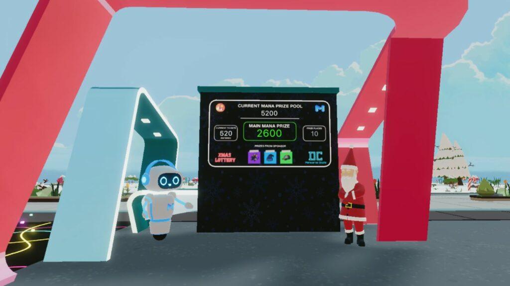 xmas decentraland lotery