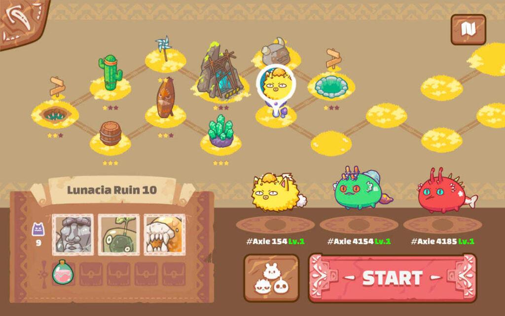 Axie Infinity adventure mode