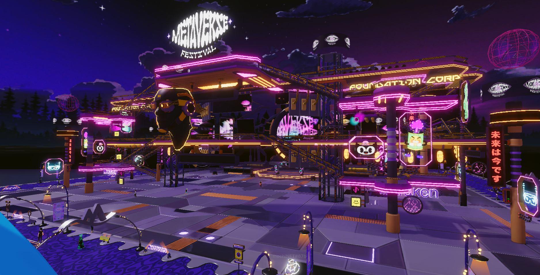 Metaverse Festival Decentraland Evolution Stage