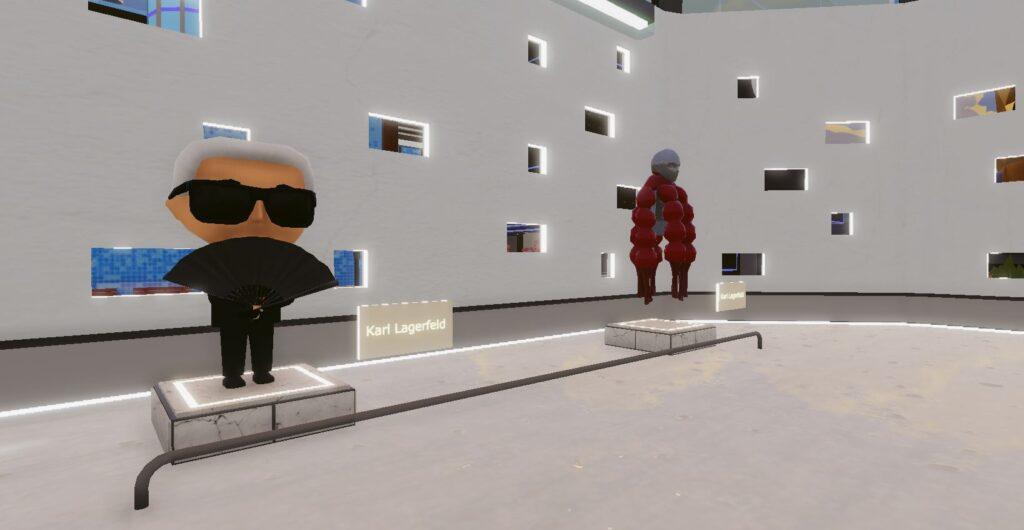 fashion week decentraland wearable Karl Lagerfeled