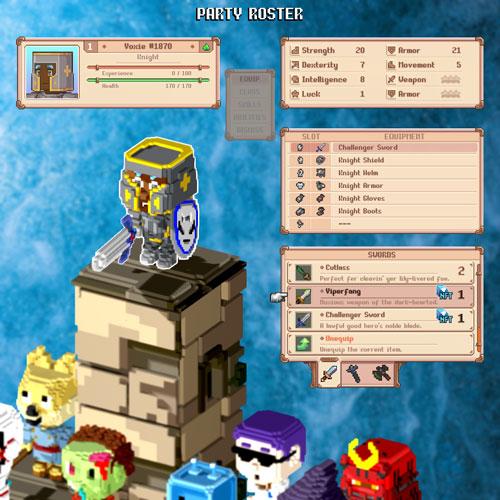 voxies party roster equipment