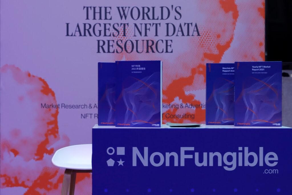 NonFungible.com Booth Non-Fungible Conference Lisbon 2022