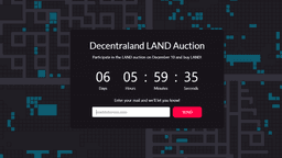 Get ready for Decentraland second auction!