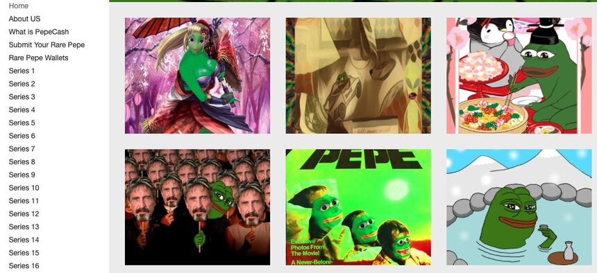 bitcoin nft rarepepe