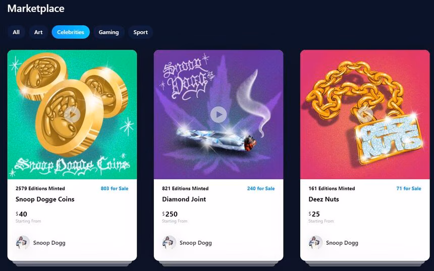 cryptocom NFT snoop dogg